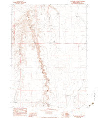 Rattlesnake Canyon Oregon Historical topographic map, 1:24000 scale, 7.5 X 7.5 Minute, Year 1982