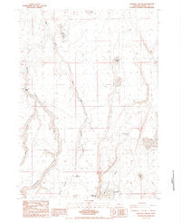 Rawhide Canyon Oregon Historical topographic map, 1:24000 scale, 7.5 X 7.5 Minute, Year 1984