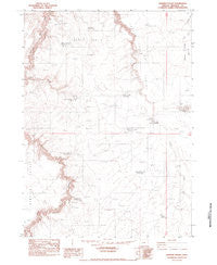 Rawhide Pocket Oregon Historical topographic map, 1:24000 scale, 7.5 X 7.5 Minute, Year 1982