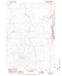 Rawhide Springs Oregon Historical topographic map, 1:24000 scale, 7.5 X 7.5 Minute, Year 1982