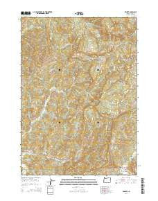 Remote Oregon Current topographic map, 1:24000 scale, 7.5 X 7.5 Minute, Year 2014