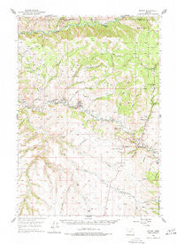 Ritter Oregon Historical topographic map, 1:62500 scale, 15 X 15 Minute, Year 1950