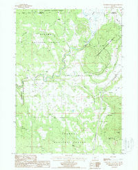 Riverbed Butte Spring Oregon Historical topographic map, 1:24000 scale, 7.5 X 7.5 Minute, Year 1988