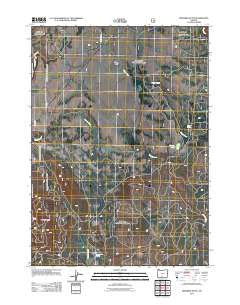 Riverbed Butte Oregon Historical topographic map, 1:24000 scale, 7.5 X 7.5 Minute, Year 2011