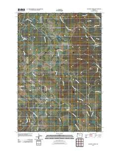 Roaring Creek Oregon Historical topographic map, 1:24000 scale, 7.5 X 7.5 Minute, Year 2011