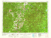 Roseburg Oregon Historical topographic map, 1:250000 scale, 1 X 2 Degree, Year 1958
