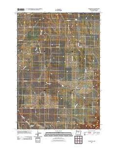 Rosebush Oregon Historical topographic map, 1:24000 scale, 7.5 X 7.5 Minute, Year 2011