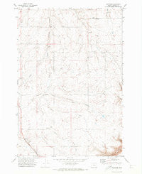 Rosebush Oregon Historical topographic map, 1:24000 scale, 7.5 X 7.5 Minute, Year 1970