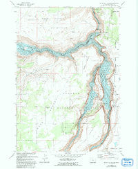 Round Butte Dam Oregon Historical topographic map, 1:24000 scale, 7.5 X 7.5 Minute, Year 1985