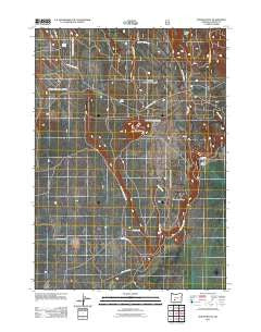 Round Butte Oregon Historical topographic map, 1:24000 scale, 7.5 X 7.5 Minute, Year 2011