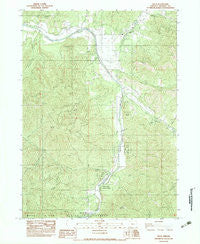 Ruch Oregon Historical topographic map, 1:24000 scale, 7.5 X 7.5 Minute, Year 1983
