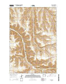 Ruggs Oregon Current topographic map, 1:24000 scale, 7.5 X 7.5 Minute, Year 2014