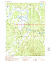 S'Ocholis Canyon Oregon Historical topographic map, 1:24000 scale, 7.5 X 7.5 Minute, Year 1988