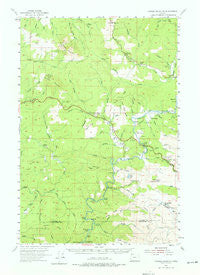 Saddle Mountain Oregon Historical topographic map, 1:62500 scale, 15 X 15 Minute, Year 1955