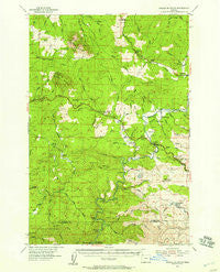 Saddle Mountain Oregon Historical topographic map, 1:62500 scale, 15 X 15 Minute, Year 1955