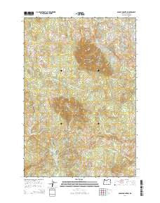 Saddle Mountain Oregon Current topographic map, 1:24000 scale, 7.5 X 7.5 Minute, Year 2014