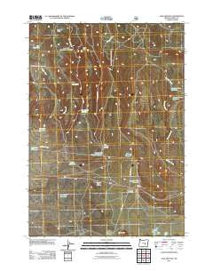 Sage Hen Hill Oregon Historical topographic map, 1:24000 scale, 7.5 X 7.5 Minute, Year 2011