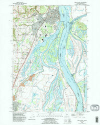 Saint Helens Oregon Historical topographic map, 1:24000 scale, 7.5 X 7.5 Minute, Year 1990