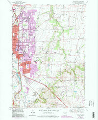 Salem East Oregon Historical topographic map, 1:24000 scale, 7.5 X 7.5 Minute, Year 1969