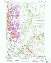 Salem East Oregon Historical topographic map, 1:24000 scale, 7.5 X 7.5 Minute, Year 1969