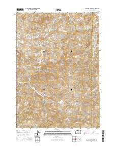 Sandrock Mountain Oregon Current topographic map, 1:24000 scale, 7.5 X 7.5 Minute, Year 2014