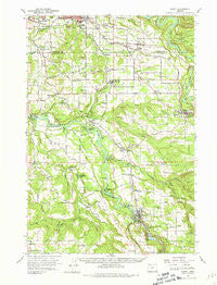 Sandy Oregon Historical topographic map, 1:62500 scale, 15 X 15 Minute, Year 1961