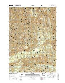 Sardine Butte Oregon Current topographic map, 1:24000 scale, 7.5 X 7.5 Minute, Year 2014