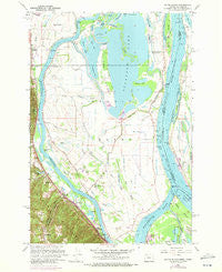 Sauvie Island Oregon Historical topographic map, 1:24000 scale, 7.5 X 7.5 Minute, Year 1961