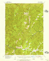 Selma Oregon Historical topographic map, 1:62500 scale, 15 X 15 Minute, Year 1954