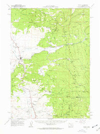 Seneca Oregon Historical topographic map, 1:62500 scale, 15 X 15 Minute, Year 1961