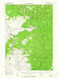 Seneca Oregon Historical topographic map, 1:62500 scale, 15 X 15 Minute, Year 1961