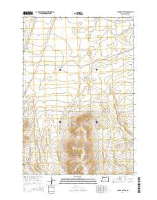Service Buttes Oregon Current topographic map, 1:24000 scale, 7.5 X 7.5 Minute, Year 2014