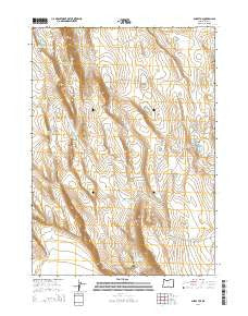 Sharp Top Oregon Current topographic map, 1:24000 scale, 7.5 X 7.5 Minute, Year 2014