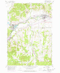 Sheridan Oregon Historical topographic map, 1:24000 scale, 7.5 X 7.5 Minute, Year 1956