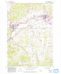 Sheridan Oregon Historical topographic map, 1:24000 scale, 7.5 X 7.5 Minute, Year 1956