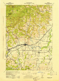 Sheridan Oregon Historical topographic map, 1:62500 scale, 15 X 15 Minute, Year 1942