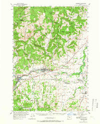 Sheridan Oregon Historical topographic map, 1:62500 scale, 15 X 15 Minute, Year 1956