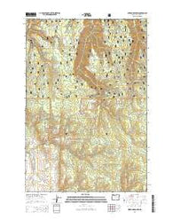 Sherod Meadows Oregon Current topographic map, 1:24000 scale, 7.5 X 7.5 Minute, Year 2014
