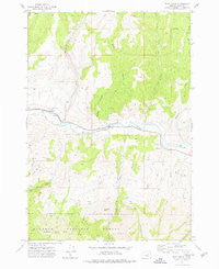 Shop Gulch Oregon Historical topographic map, 1:24000 scale, 7.5 X 7.5 Minute, Year 1972