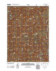 Silver Peak Oregon Historical topographic map, 1:24000 scale, 7.5 X 7.5 Minute, Year 2011