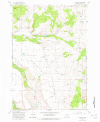 Simnasho Oregon Historical topographic map, 1:24000 scale, 7.5 X 7.5 Minute, Year 1962