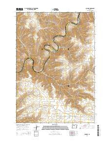 Sinamox Oregon Current topographic map, 1:24000 scale, 7.5 X 7.5 Minute, Year 2014