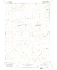 Sixmile Draw Oregon Historical topographic map, 1:24000 scale, 7.5 X 7.5 Minute, Year 1971