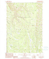Sled Springs Oregon Historical topographic map, 1:24000 scale, 7.5 X 7.5 Minute, Year 1990