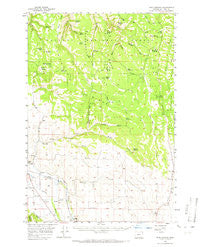 Sled Springs Oregon Historical topographic map, 1:62500 scale, 15 X 15 Minute, Year 1957