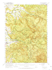 Snow Peak Oregon Historical topographic map, 1:62500 scale, 15 X 15 Minute, Year 1951