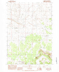Soldiers Cap Oregon Historical topographic map, 1:24000 scale, 7.5 X 7.5 Minute, Year 1983