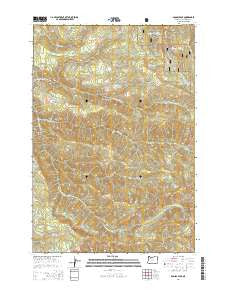 Soosap Peak Oregon Current topographic map, 1:24000 scale, 7.5 X 7.5 Minute, Year 2014