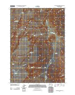Sourdough Spring Oregon Historical topographic map, 1:24000 scale, 7.5 X 7.5 Minute, Year 2011