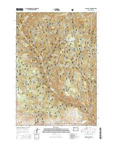 Sparta Butte Oregon Current topographic map, 1:24000 scale, 7.5 X 7.5 Minute, Year 2014